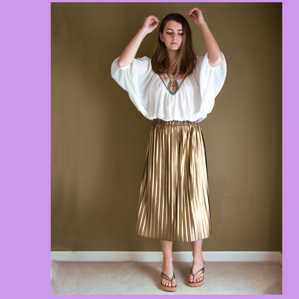 GOLD BOHO GLAM SKIRT ⚰️🍯